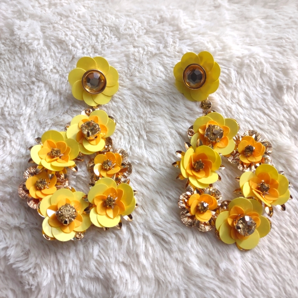 Statement Flower Earrings